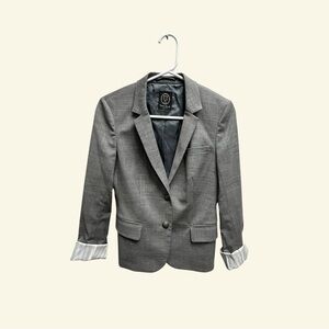 Talula Gray Blazer with Striped Cuffs